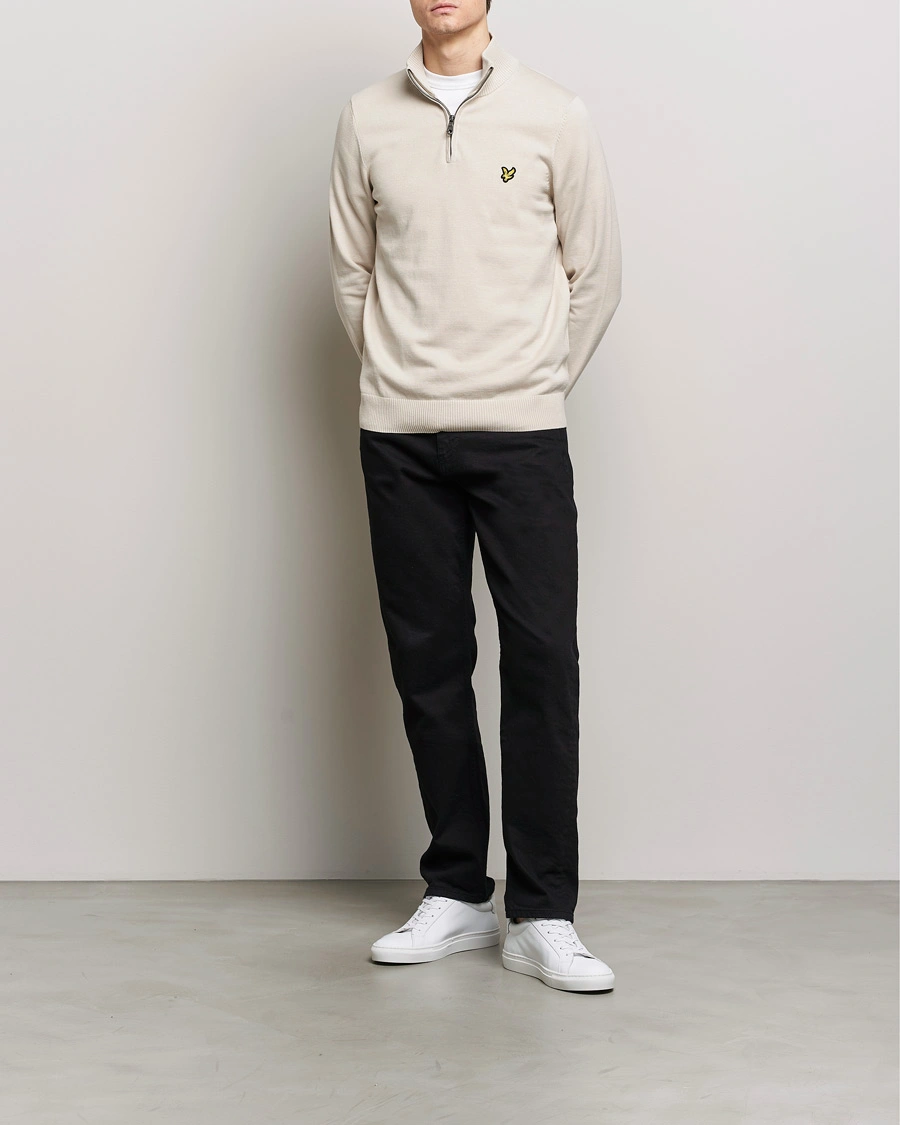 Cotton Merino Qtr Zip Jumper