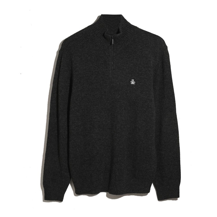 Lambswool Qtr Zip Sweater
