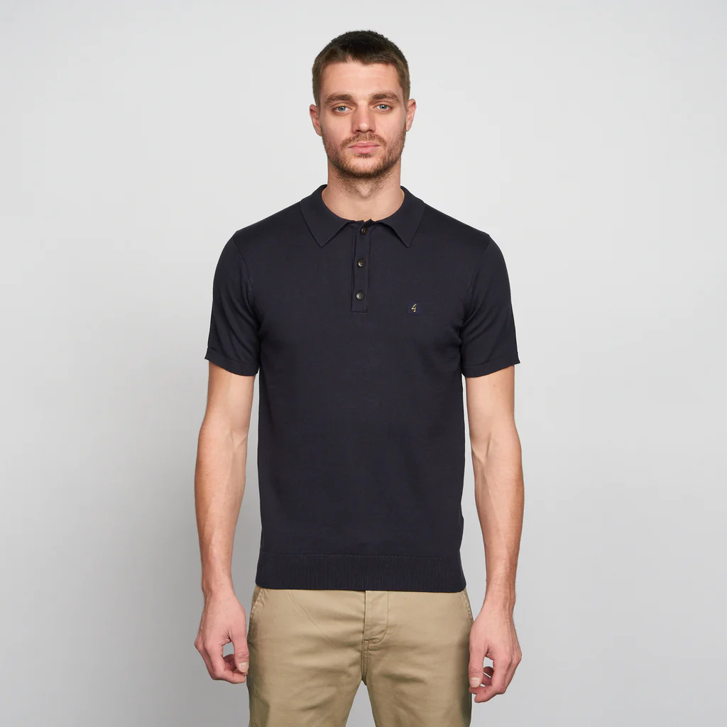Jackson Three Button Knitted Polo