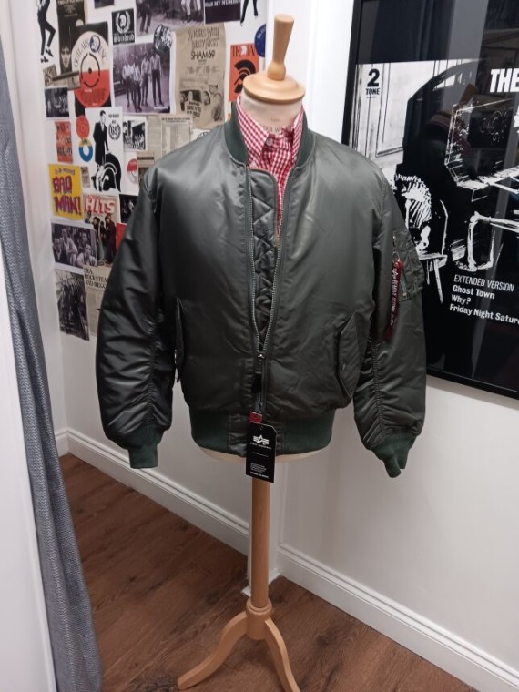 Alpha Industries Green MA1 Flight Jacket