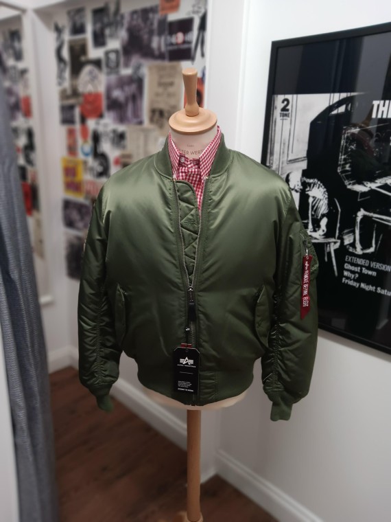 ジャケット・アウター 90s ALPHA MA-1 flight jacket sage green MA1 Flight Jacket | Tonics!
