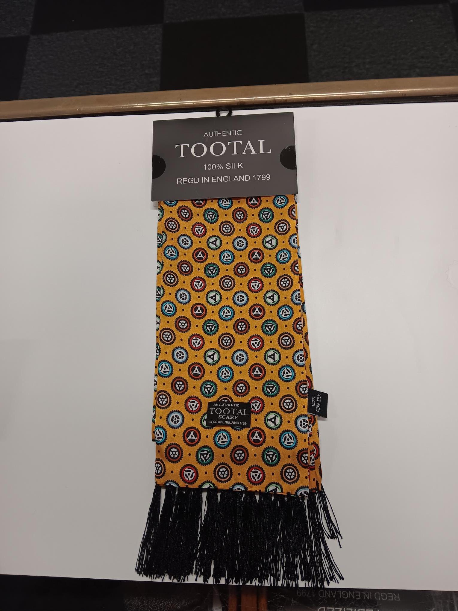 Vintage Ochre Silk Scarf