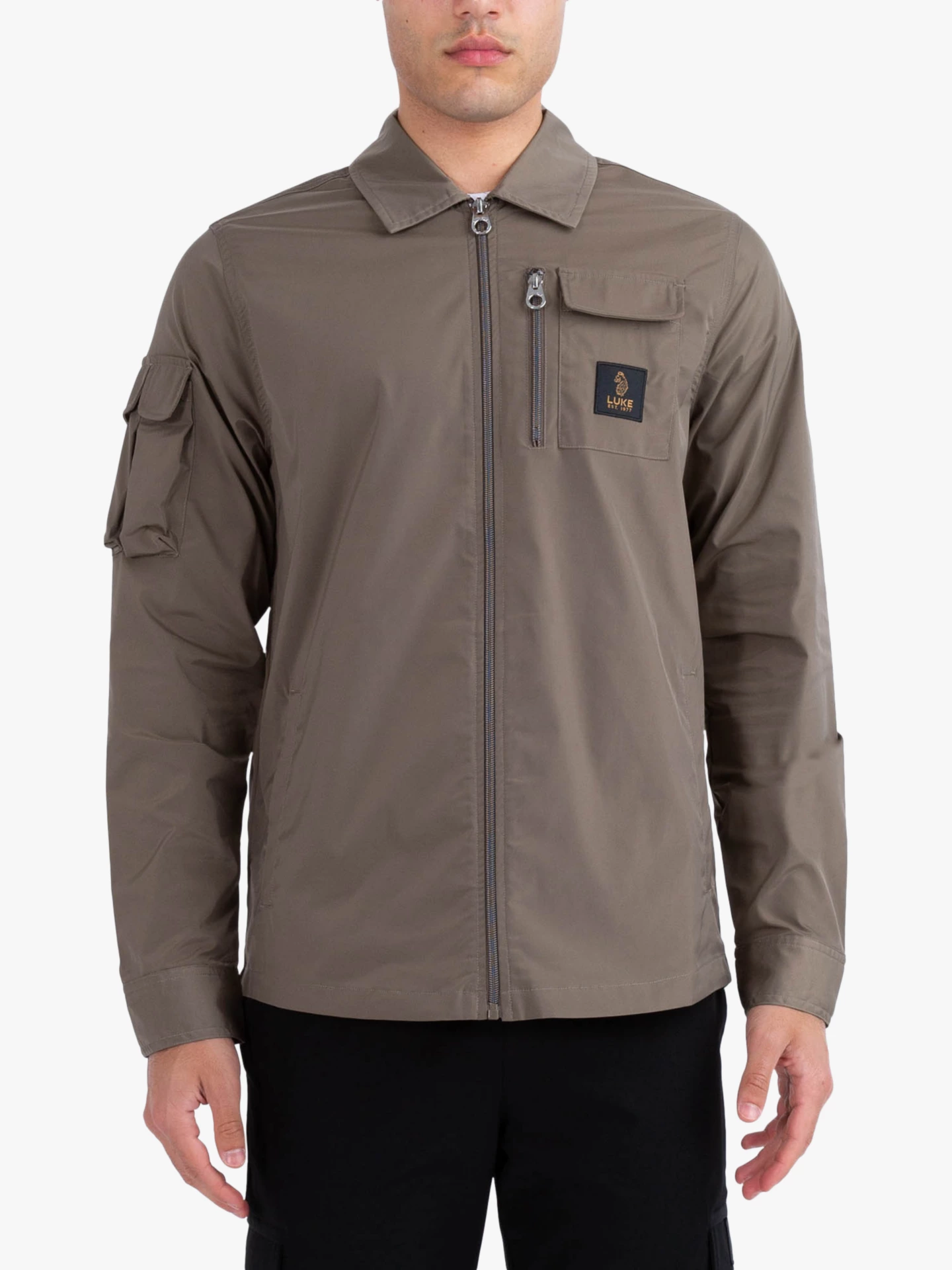 その他 Luke p706p5g LUKE 1977 Garnedd Porpoise Hooded Shower Proof Jacket with Zip