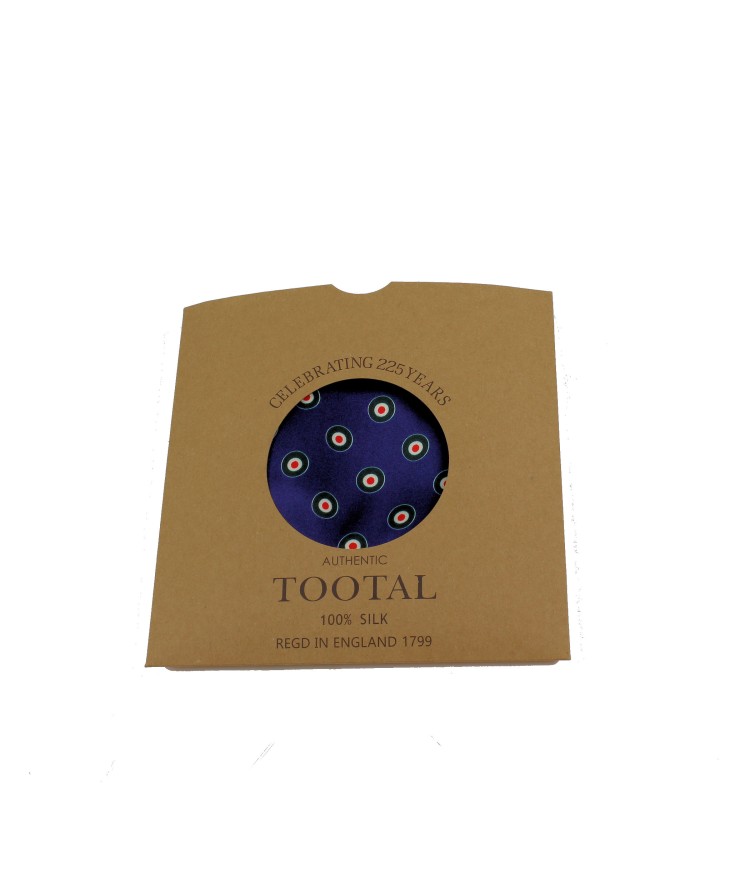 Blue Target Silk Scarf