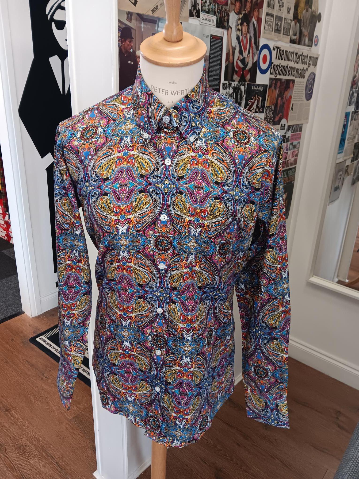 Coloured Psychedelic Print shirt