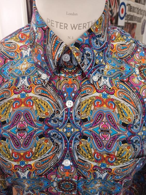 Coloured Psychedelic Print shirt