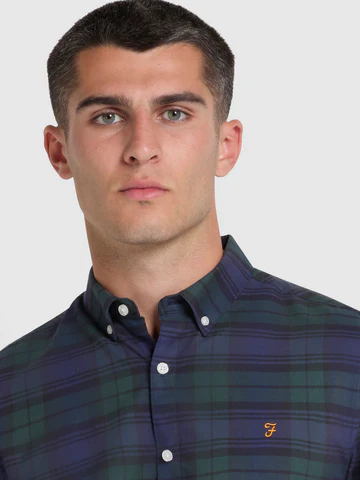 Brewer Check Slim Fit Long Sleeve Shirt