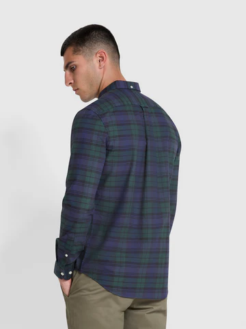 Brewer Check Slim Fit Long Sleeve Shirt