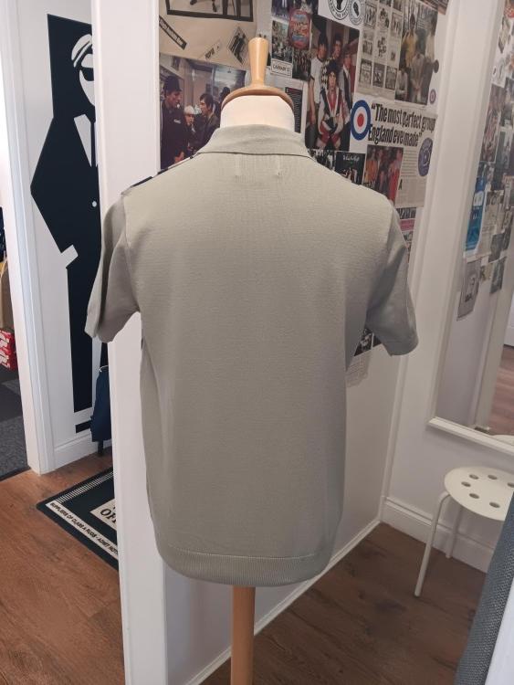 Herringbone Knitted Polo Shirt